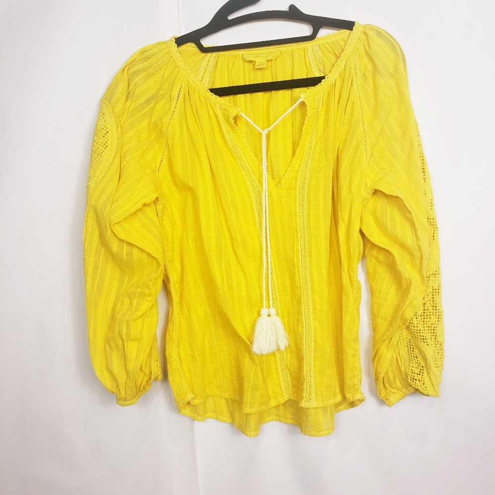 Valiante yellow blouse size 1 - Picture 3 of 7